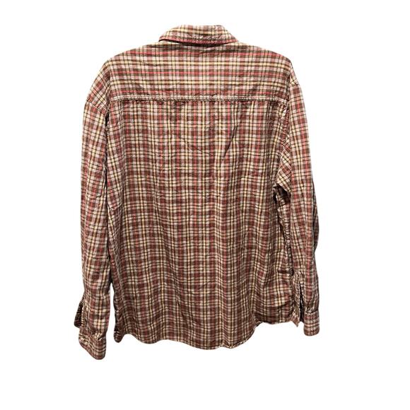 NorthCrest XL Vintage 90s Plaid Button Down Cotton Flannel Shirt - Picture 4 of 4